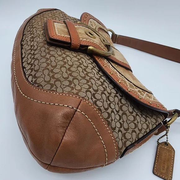 Coach 11517 Soho Signature Vintage Y2K Studded Southwest Shoulder Bag - Picture 11 of 13